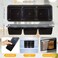 Hushee 10 Pack 17 oz Small Meal Prep Containers with 3 Compartments Snack Containers with Lid Disposable Plastic Bento Box Travel Lunch Food Boxes Stackable for Office Picnic Black