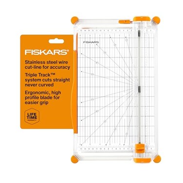 Fiskars Precision Paper Trimmer Easy and Accurate Crafting Tool Cuts Straight for Crafts Cards and More