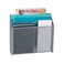 Mind Reader Vertical File Storage Desktop Organizer Wall Mount Office Metal Mesh 125L x 375W x 115H Silver