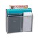 Mind Reader Vertical File Storage Desktop Organizer Wall Mount Office Metal Mesh 125L x 375W x 115H Silver