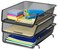 Simple Houseware Stackable Desk File Document Letter Tray Organizer 3 Packs Black