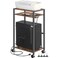 HOOBRO Computer Tower Stand 3Tier PC Tower Stand PC Stand with Charging Station Mobile CPU Stand Fits Most PC Adjustable Shelf for PC Tower Printer Home Office Rustic Brown BF12UCJ01