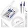 STAEDTLER School Kit Math Geometry Set 10Piece Compass Protractor Ruler Kit with Flip Open Storage Box Clear Measuring Tools Student Drawing Supplies