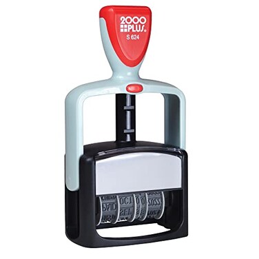 2000 PLUS 2000Plus SelfInking 12in1 Standard Duty Date and Message Stamp