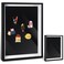 Vicenpal 1 Pcs Large Magnetic Board 16 x 12 Magnet Display Board Removable Souvenir Fridge Magnet Frames Case for Wall Dust Proof Magnetic Shadow Box for Wall Table Refrigerator Black