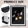 Vicenpal 1 Pcs Large Magnetic Board 16 x 12 Magnet Display Board Removable Souvenir Fridge Magnet Frames Case for Wall Dust Proof Magnetic Shadow Box for Wall Table Refrigerator Black