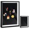 Vicenpal 1 Pcs Large Magnetic Board 16 x 12 Magnet Display Board Removable Souvenir Fridge Magnet Frames Case for Wall Dust Proof Magnetic Shadow Box for Wall Table Refrigerator Black