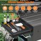 lanlw Silicone Grill Mat Compatible with Blackstone Silicone Griddle Tools with Drip Pad Spatula Mat for Outdoor Grill Kitchen Counter Black