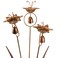 WSgift Metal Calla Lilies Flowers with Bells for Outside Yard Art Bronze Wind Chime