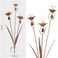 WSgift Metal Calla Lilies Flowers with Bells for Outside Yard Art Bronze Wind Chime