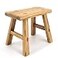 ANQILEE Handmade Solid Wood Stool Milking10 Height Wooden Step Stool Simple Wooden Viking 12 Long 6 Wide