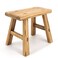 ANQILEE Handmade Solid Wood Stool Milking10 Height Wooden Step Stool Simple Wooden Viking 12 Long 6 Wide