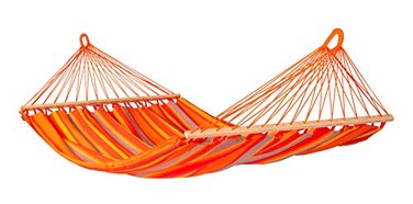 La Siesta Alisio Hammock with Spreader Bar Weatherproof Outdoor Hammock Outside Fabric Tree Hammock 2 Person Hammock Max 355 Lbs Double Toucan