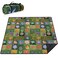 Supfitness Extra Large Picnic Blankets Waterproof Foldable 80 x 80 Beach Blanket Waterproof Sandproof3Layer Thicking Mat Outdoor Packable Camping Blanket