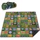 Supfitness Extra Large Picnic Blankets Waterproof Foldable 80 x 80 Beach Blanket Waterproof Sandproof3Layer Thicking Mat Outdoor Packable Camping Blanket