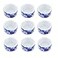 DQITJ 9 Pcs Spider Micro Ceramic Water Bowl Hermit Crab Mini Dish for Spider Tarantula Hermit Crab Millipede Tiny Reptile