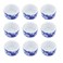 DQITJ 9 Pcs Spider Micro Ceramic Water Bowl Hermit Crab Mini Dish for Spider Tarantula Hermit Crab Millipede Tiny Reptile