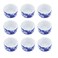 DQITJ 9 Pcs Spider Micro Ceramic Water Bowl Hermit Crab Mini Dish for Spider Tarantula Hermit Crab Millipede Tiny Reptile