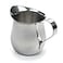 RSVP International Endurance Kitchen Collection Bell Shaped CreamerMilk Pitcher for Espresso Machine with Handle Pour Spout Small 3 oz Capacity