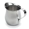 RSVP International Endurance Kitchen Collection Bell Shaped CreamerMilk Pitcher for Espresso Machine with Handle Pour Spout Small 3 oz Capacity