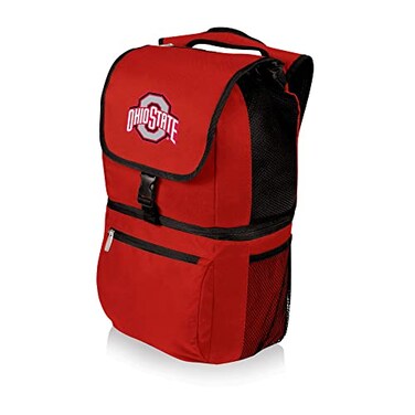 PICNIC TIME NCAA Ohio State Buckeyes Zuma Backpack Cooler Soft Cooler Backpack Lunch Cooler Red