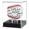 Inscool Acrylic Baseball Display Case UV Protected Clear Display Cube Memorabilia Baseball Case Rounded Base