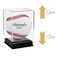 Inscool Acrylic Baseball Display Case UV Protected Clear Display Cube Memorabilia Baseball Case Rounded Base