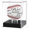 Inscool Acrylic Baseball Display Case UV Protected Clear Display Cube Memorabilia Baseball Case Rounded Base