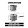 Fire-Maple FireMaple Petrel Ramen Pot High Efficiency 800ml Aluminum Camping and Backpacking Pot with HeatProof Handle Portable Compact and Versatility