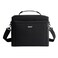 PackIt Freezable Newport Cooler Black Collapsible Reusable Built with EcoFreeze Technology Wide Top Opening Double Zip Closure with Adjustable Removable Shoulder Straps for Easy Carrying