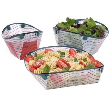 Coghlan's Coghlans Snapfold Solo Pack 3Piece Collapsible Tableware Set Lightweight 4 oz Leakproof Compact Camping Gear for Backpacking Hiking and Outdoors Includes Foldable Cup Bowl and Dish