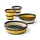 Sea to Summit Frontier Ultralight Collapsible Dinnerware Set 2Person 2 Medium Bowls 2 Large Bowls 2 Cups