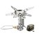 camping moon CAMPINGMOON Canister Top Stove Portable Compact Foldable wMicro Regulator w4Flex wigniter XD2F Silver