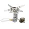 camping moon CAMPINGMOON Canister Top Stove Portable Compact Foldable wMicro Regulator w4Flex wigniter XD2F Silver