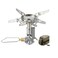 camping moon CAMPINGMOON Canister Top Stove Portable Compact Foldable wMicro Regulator w4Flex wigniter XD2F Silver
