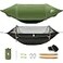 Rivenlo Camping Hammock Tent with Mosquito Net RainFly 3 in 1 Waterproof Lightweight Portable Sleeping Hammock Bug Backpacker Travel Outdoor Gear with Tree Strap Swing for Hiking Patio Expedition