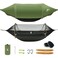 Rivenlo Camping Hammock Tent with Mosquito Net RainFly 3 in 1 Waterproof Lightweight Portable Sleeping Hammock Bug Backpacker Travel Outdoor Gear with Tree Strap Swing for Hiking Patio Expedition