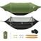 Rivenlo Camping Hammock Tent with Mosquito Net RainFly 3 in 1 Waterproof Lightweight Portable Sleeping Hammock Bug Backpacker Travel Outdoor Gear with Tree Strap Swing for Hiking Patio Expedition