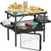 Titanker Small Camp Table 2ft Folding Camping Table Portable with Storage Bag Side Racks Picnic Beach Table Car Camping Essentials Aluminum Light Solid
