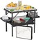 Titanker Small Camp Table 2ft Folding Camping Table Portable with Storage Bag Side Racks Picnic Beach Table Car Camping Essentials Aluminum Light Solid