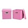 Household Essentials Cube Set with Lids Pink 2Pack