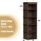 Simple Houseware 5 Shelf Hanging Closet Organizer Brown
