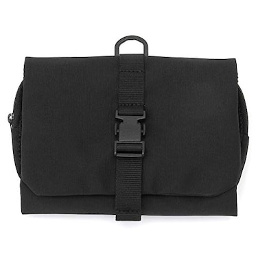 Muji Polyester Hanging Travel Case with Detachable Pouch 12 cm Width x 18 cm Depth x 45 cm Height Black