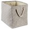 DII Woven Paper Storage Bin Geo Diamond Gray Medium Rectangle
