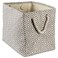 DII Woven Paper Storage Bin Geo Diamond Gray Medium Rectangle