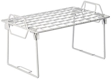 Whitmor Wire Grid Stacking Shelf Small White