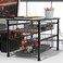 Simple Houseware Stackable Sliding Basket Organizer Drawer Black 2Tier