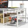 Simple Houseware Stackable Sliding Basket Organizer Drawer White 2Tier