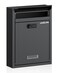 Uniclife Wall Mount Mailbox for Outside Large Locking Mailbox with Combination Lock Security Mail Box for House Safe Key Drop Box Post Box Steel Cash Drop Box for Home Office School Black