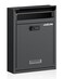 Uniclife Wall Mount Mailbox for Outside Large Locking Mailbox with Combination Lock Security Mail Box for House Safe Key Drop Box Post Box Steel Cash Drop Box for Home Office School Black